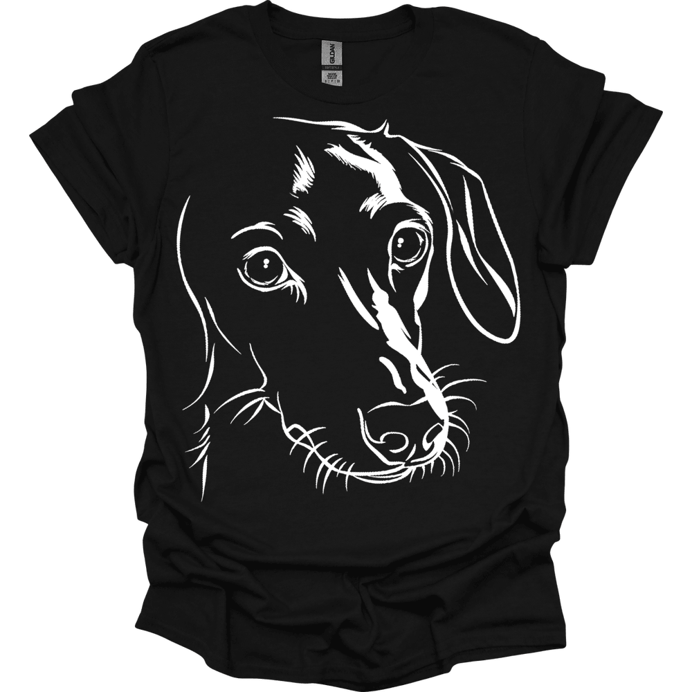 Dachshund Line Art T Shirt Gift For Dog Lover