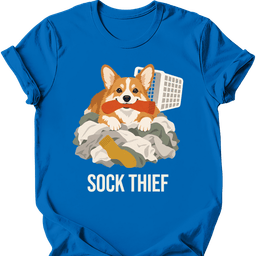 Corgi Sock Thief T Shirt Gift For Dog Lover