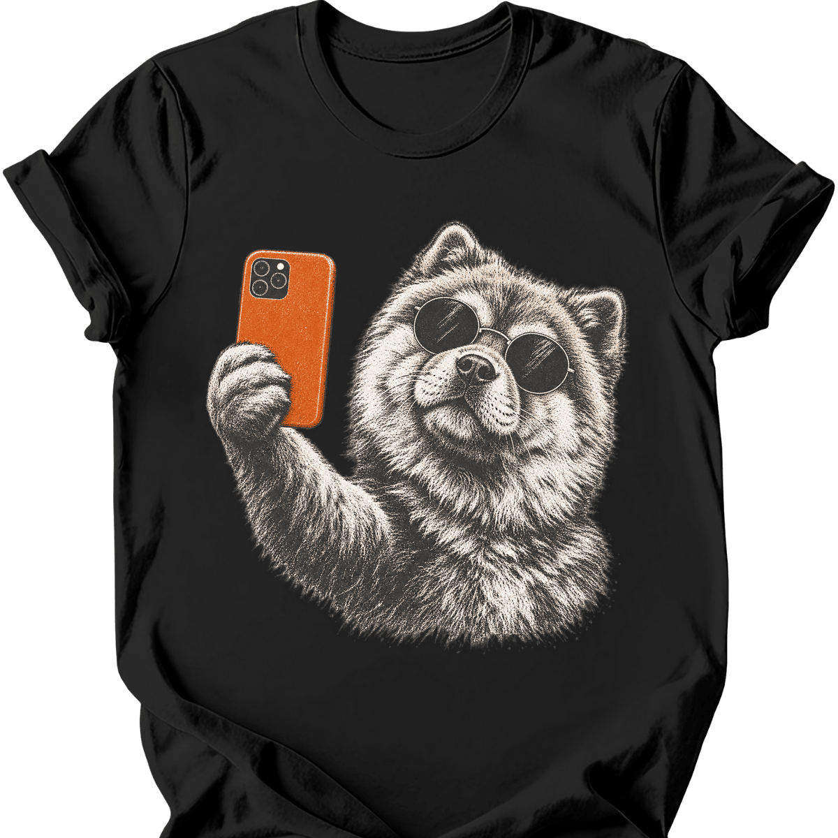 Chow Chow Selfie Dog T Shirt Gift For Dog Lover
