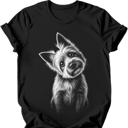 Cairn Terrier Tilted Dog T Shirt Gift For Dog Lover