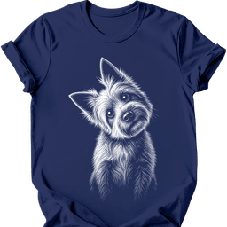 Cairn Terrier Tilted Dog T Shirt Gift For Dog Lover