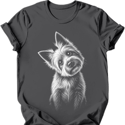 Cairn Terrier Tilted Dog T Shirt Gift For Dog Lover