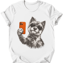 Cairns Terrier Selfie Dog T Shirt Gift For Dog Lover