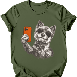 Cairns Terrier Selfie Dog T Shirt Gift For Dog Lover