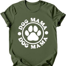 Dog Mama Paw T Shirt Gift For Mom
