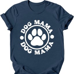 Dog Mama Paw T Shirt Gift For Mom