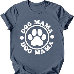 Dog Mama Paw T Shirt Gift For Mom