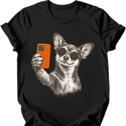 Chiweenie Selfie Dog T Shirt Gift For Dog Lover