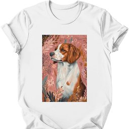 Brittany Boho Dog T Shirt Gift For Dog Lover
