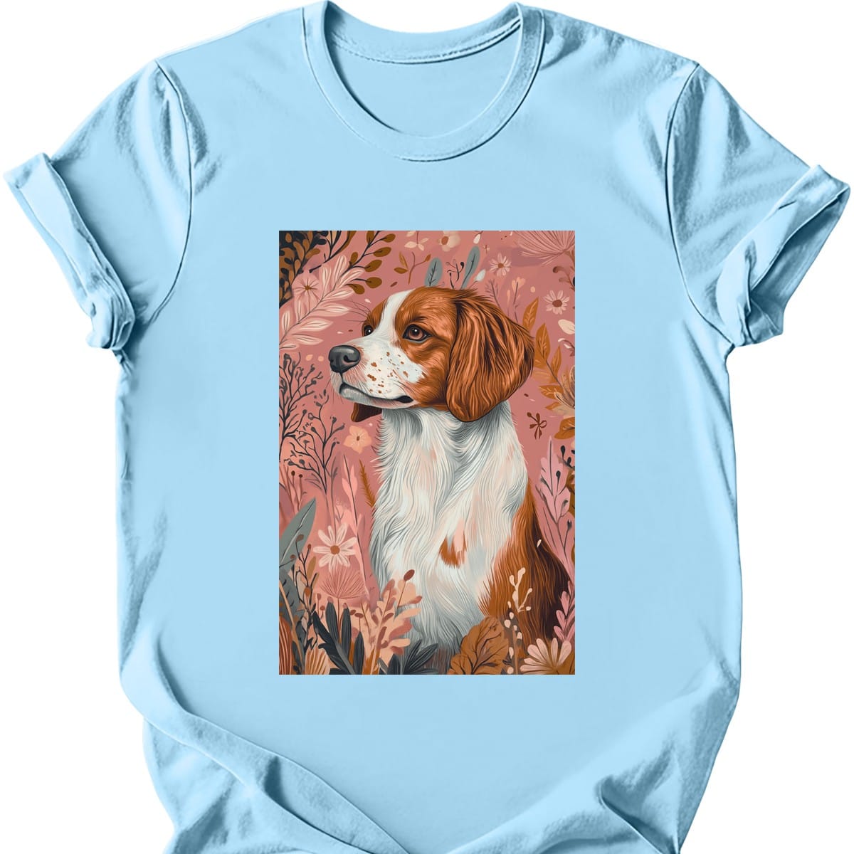Brittany Boho Dog T Shirt Gift For Dog Lover
