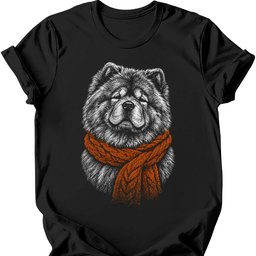 Chow Chow Winter Dog T Shirt Gift For Dog Lover