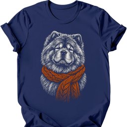 Chow Chow Winter Dog T Shirt Gift For Dog Lover