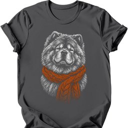Chow Chow Winter Dog T Shirt Gift For Dog Lover