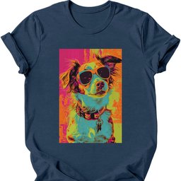 Brittany Spaniel Punk Dog T Shirt Gift For Dog Lover