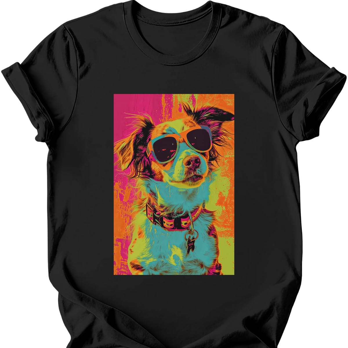 Brittany Spaniel Punk Dog T Shirt Gift For Dog Lover