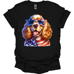 Cocker Spaniel Patriot Series T Shirt Gift For Dog Lover