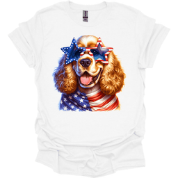 Cocker Spaniel Patriot Series T Shirt Gift For Dog Lover