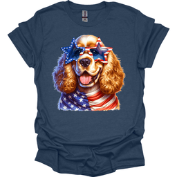 Cocker Spaniel Patriot Series T Shirt Gift For Dog Lover