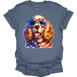 Cocker Spaniel Patriot Series T Shirt Gift For Dog Lover