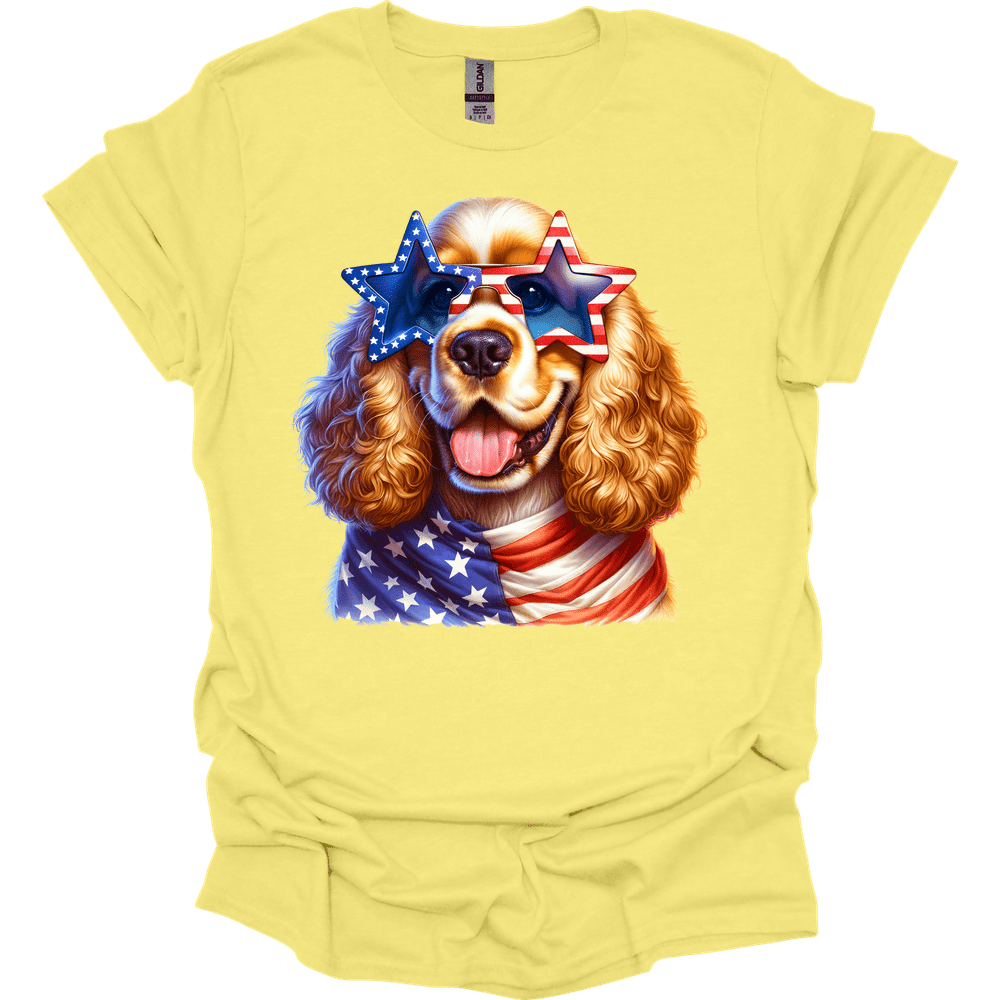 Cocker Spaniel Patriot Series T Shirt Gift For Dog Lover