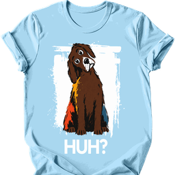 Chocolate Labrador Huh Dog T Shirt Gift For Dog Lover