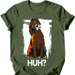 Chocolate Labrador Huh Dog T Shirt Gift For Dog Lover