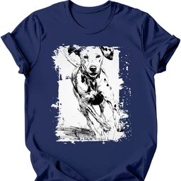 Dalmatian Running Dog T Shirt Gift For Dog Lover