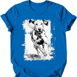 Dalmatian Running Dog T Shirt Gift For Dog Lover