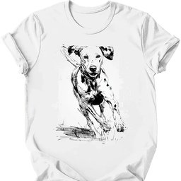 Dalmatian Running Dog T Shirt Gift For Dog Lover