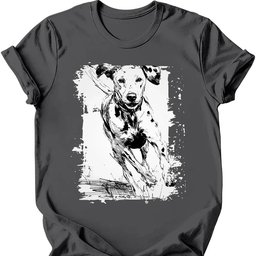 Dalmatian Running Dog T Shirt Gift For Dog Lover
