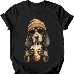 Coonhound Hipster Dog T Shirt Gift For Dog Lover