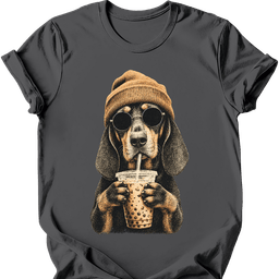 Coonhound Hipster Dog T Shirt Gift For Dog Lover