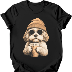 Cavachon Hipster Dog T Shirt Gift For Dog Lover