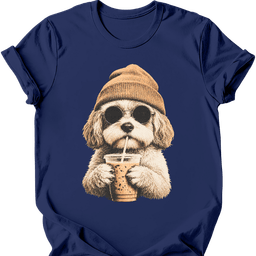 Cavachon Hipster Dog T Shirt Gift For Dog Lover