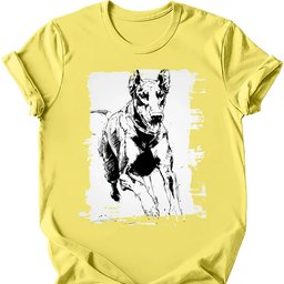 Doberman Running Dog T Shirt Gift For Dog Lover