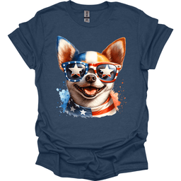 Chihuahua Patriot Series T Shirt Gift For Dog Lover