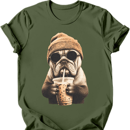 Bulldog Hipster Dog T Shirt Gift For Dog Lover