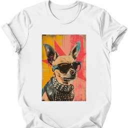 Chihuahua Punk Dog T Shirt Gift For Dog Lover