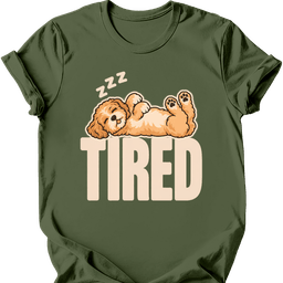 Cavapoo Tired Dog T Shirt Gift For Dog Lover