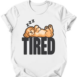 Cavapoo Tired Dog T Shirt Gift For Dog Lover