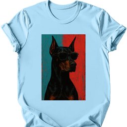 Doberman Punk Dog T Shirt Gift For Dog Lover
