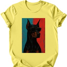Doberman Punk Dog T Shirt Gift For Dog Lover