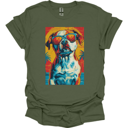Brittany Summer Dog T Shirt Gift For Dog Lover
