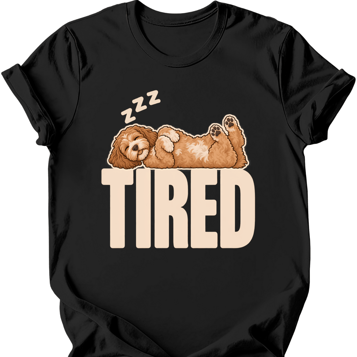 Cockapoo Tired Dog T Shirt Gift For Dog Lover