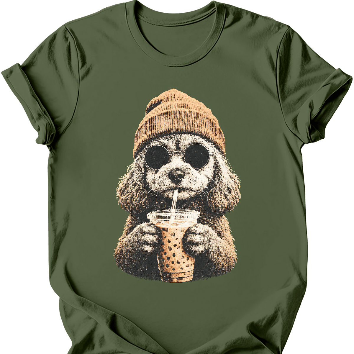 Cavapoo Hipster Dog T Shirt Gift For Dog Lover
