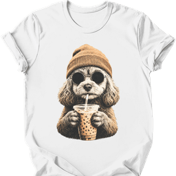 Cavapoo Hipster Dog T Shirt Gift For Dog Lover