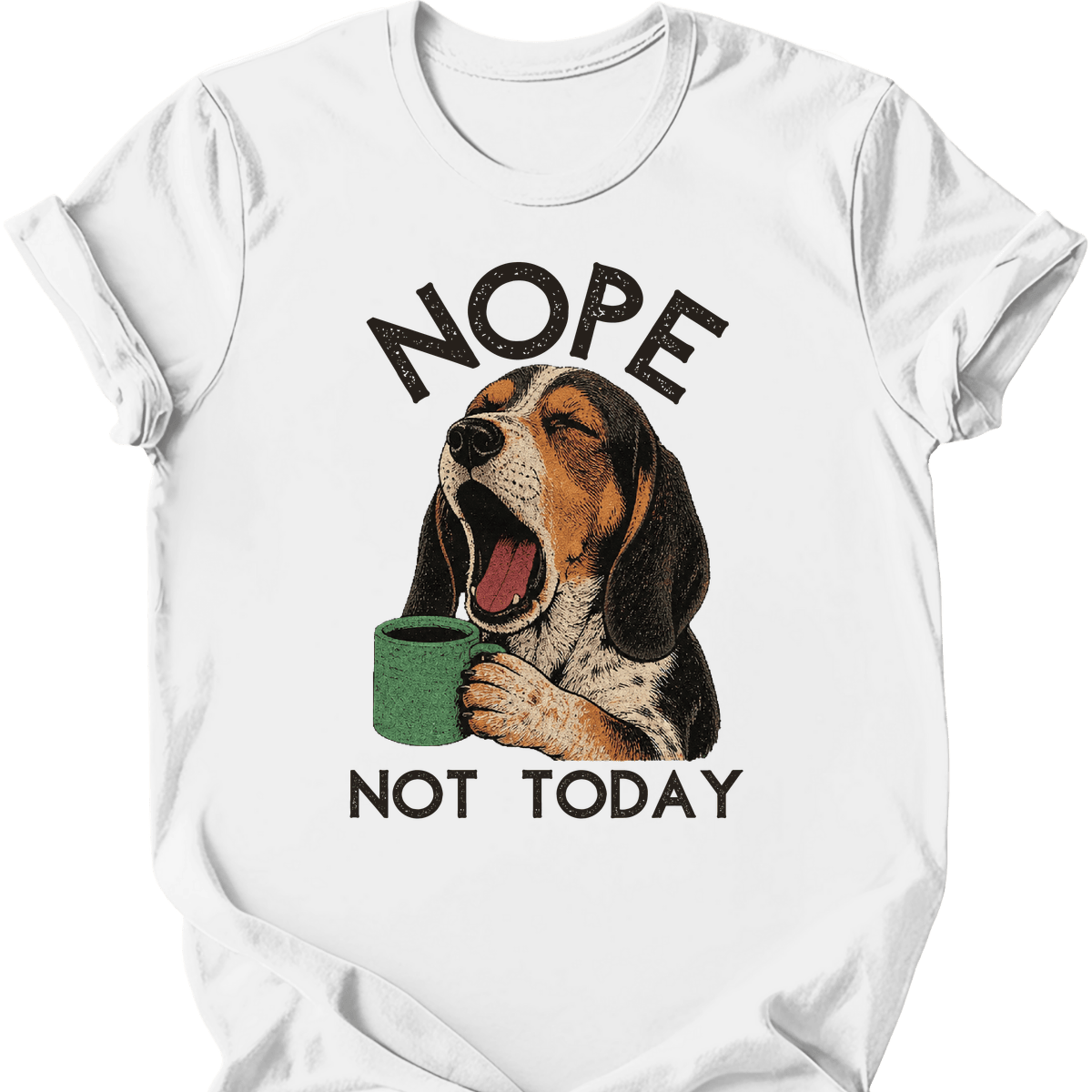 Coonhound Not Today T Shirt Gift For Dog Lover