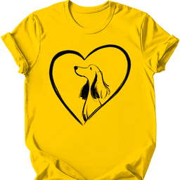 Cocker Spaniel Heart Dog T Shirt Gift For Dog Lover