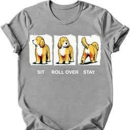 Cockapoo Sit Roll Over Stay T Shirt Gift For Dog Lover