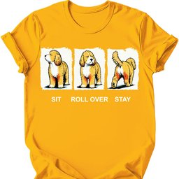 Cockapoo Sit Roll Over Stay T Shirt Gift For Dog Lover